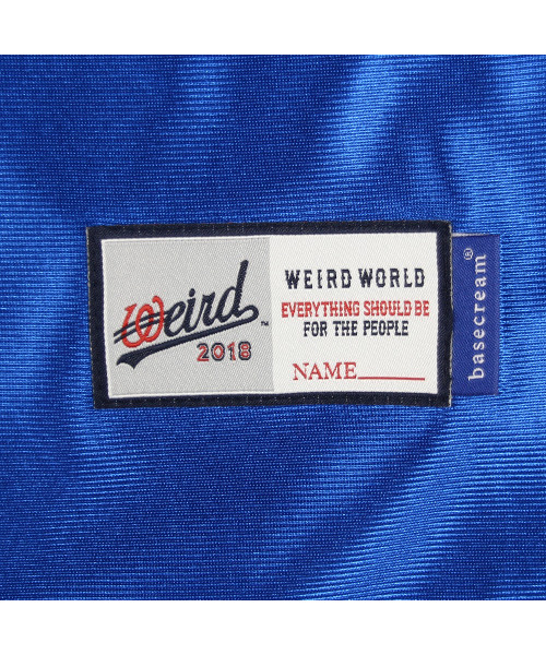 WEIRDWORLD(ウィアード ワールド)の「ベースクリーム x ウィアードワールド フットボールジャージ ブルー(Tシャツ/カットソー・レディース・ブルー・MEDIUM/LARGE/X-LARGE)」の6枚目の写真