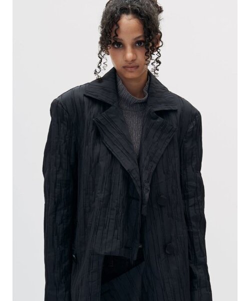 SETSETSET(セットセットセット)の「CROSSOVER MANNISH JACKET BLACK(テーラードジャケット・レディース・その他・MEDIUM/SMALL)」の1枚目の写真