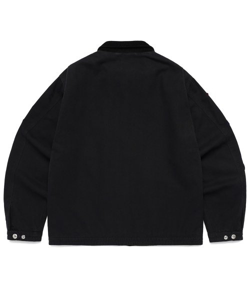 Cavish(カビシ)の「WASHED PATCHWORK JACKET BLACK(CV2EFUB931A)(デニムジャケット・レディース・ブラック・SMALL/MEDIUM/LARGE)」の2枚目の写真