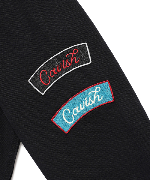 Cavish(カビシ)の「WASHED PATCHWORK JACKET BLACK(CV2EFUB931A)(デニムジャケット・レディース・ブラック・SMALL/MEDIUM/LARGE)」の6枚目の写真