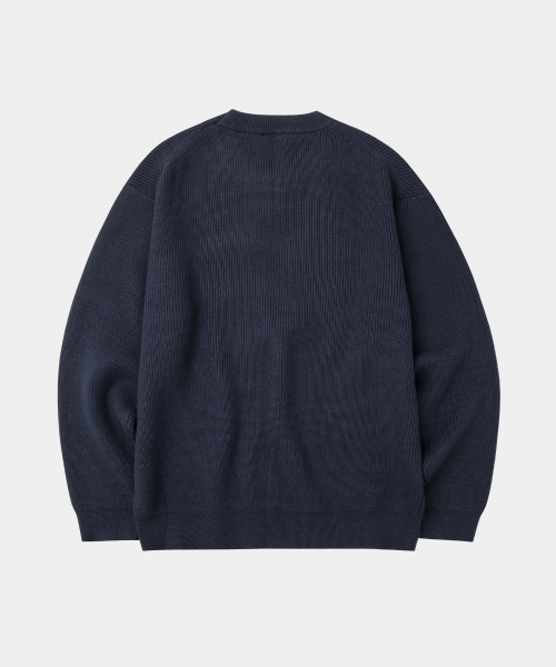 LETTERCOMO(レテルコモ)の「エッセンシャルハチラウンドニットネイビー(ニット/セーター・レディース・その他・MEDIUM/LARGE)」の2枚目の写真