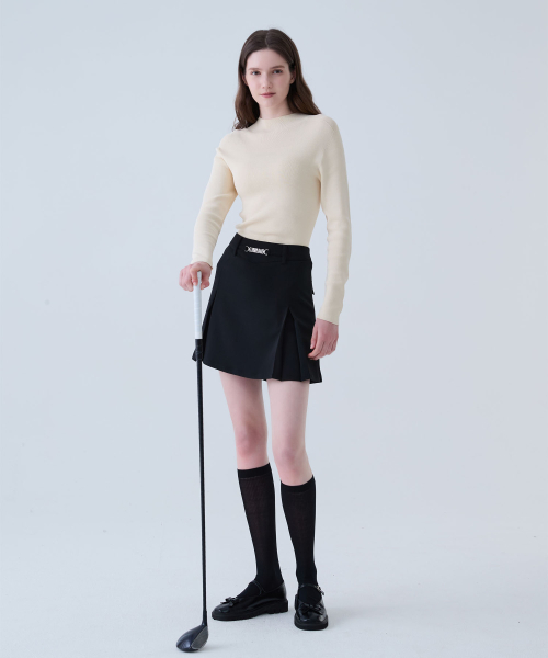 LORDLOAR(ロードロアル)の「メタルロゴ Hライン プリーツスカート BLACK(スカート・レディース・その他・SMALL/MEDIUM/LARGE/X-SMALL)」の2枚目の写真