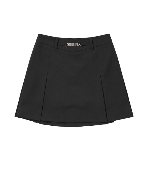 LORDLOAR(ロードロアル)の「メタルロゴ Hライン プリーツスカート BLACK(スカート・レディース・その他・SMALL/MEDIUM/LARGE/X-SMALL)」の4枚目の写真