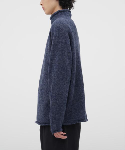 MHL.(エムエイチエル)の「DRY WOOL KNITWEAR(ニット/セーター・メンズ・グレー系その他6/ブルー・LARGE/MEDIUM)」の6枚目の写真