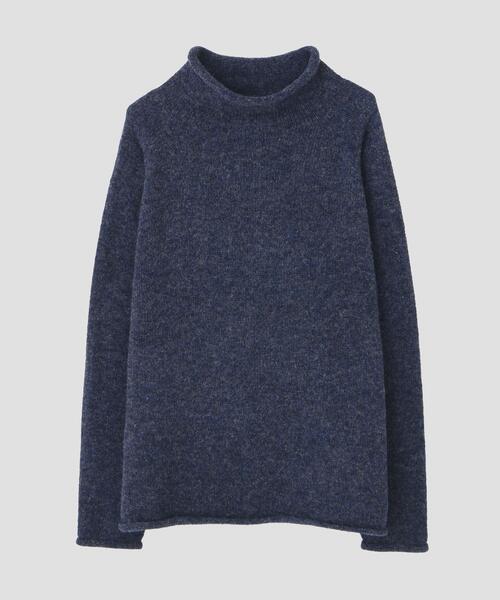 MHL.(エムエイチエル)の「DRY WOOL KNITWEAR(ニット/セーター・メンズ・グレー系その他6/ブルー・LARGE/MEDIUM)」の5枚目の写真