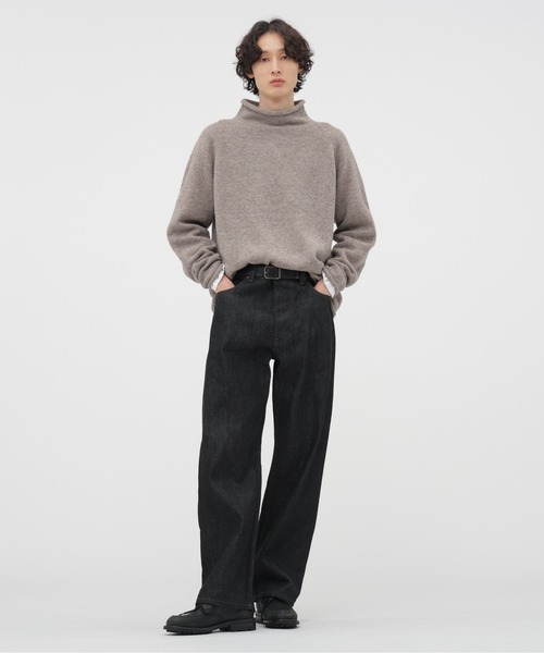 MHL.(エムエイチエル)の「DRY WOOL KNITWEAR(ニット/セーター・メンズ・グレー系その他6/ブルー・LARGE/MEDIUM)」の6枚目の写真