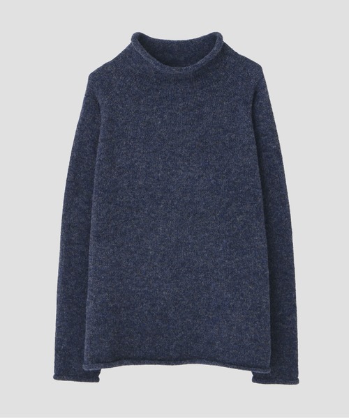 MHL.(エムエイチエル)の「DRY WOOL KNITWEAR(ニット/セーター・メンズ・グレー系その他6/ブルー・LARGE/MEDIUM)」の3枚目の写真