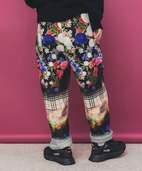 ScoLar（スカラー）の「153720：ダークメルヘン風 3柄展開ボンディングパンツ（その他パンツ・レディース・チャコールグレー/ブラック/グリーン・M）」の7枚目の写真