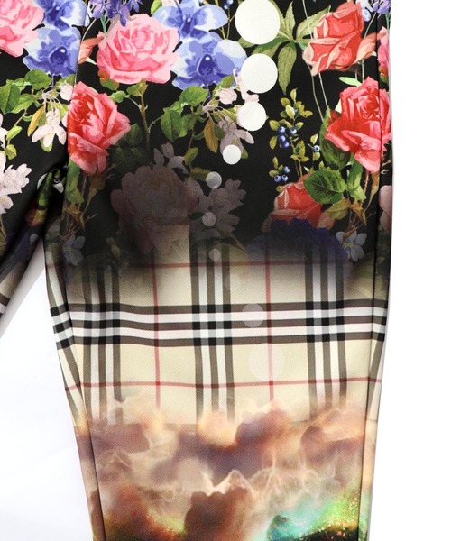 ScoLar（スカラー）の「153720：ダークメルヘン風 3柄展開ボンディングパンツ（その他パンツ・レディース・チャコールグレー/ブラック/グリーン・M）」の13枚目の写真