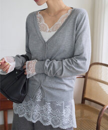 KOBE LETTUCE | 前後2wayレーストップスインナー(Tシャツ/カットソー)