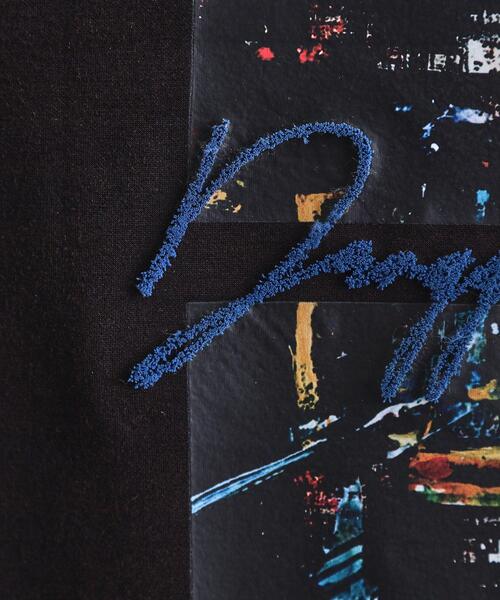 tk.TAKEO KIKUCHI(ティーケータケオキクチ)の「アーバングラフィックブラシ刺繍長袖Tシャツ(Tシャツ/カットソー・メンズ・ブラック/ダークブラウン/ホワイト・03/02/01)」の12枚目の写真