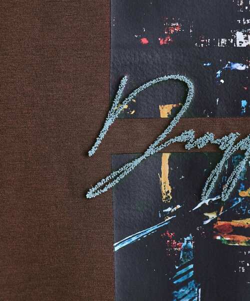 tk.TAKEO KIKUCHI(ティーケータケオキクチ)の「アーバングラフィックブラシ刺繍長袖Tシャツ(Tシャツ/カットソー・メンズ・ブラック/ダークブラウン/ホワイト・03/02/01)」の16枚目の写真