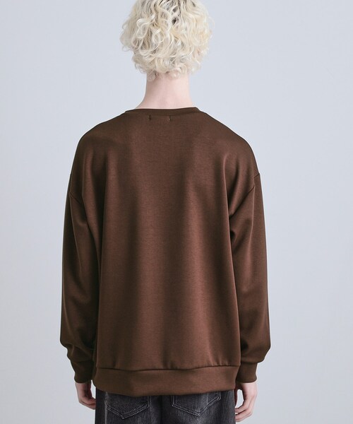 tk.TAKEO KIKUCHI(ティーケータケオキクチ)の「アーバングラフィックブラシ刺繍長袖Tシャツ(Tシャツ/カットソー・メンズ・ブラック/ダークブラウン/ホワイト・03/02/01)」の19枚目の写真