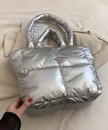 予約商品】バッグ（シルバー/銀色系・キルティング）ファッション通販