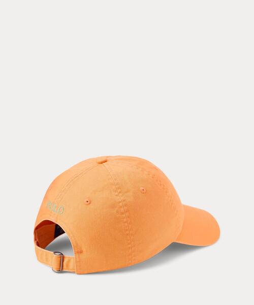 POLO RALPH LAUREN（ポロ ラルフ ローレン）の「コットン チノ ボール キャップ（キャップ・メンズ・オレンジ・ONE）」の5枚目の写真