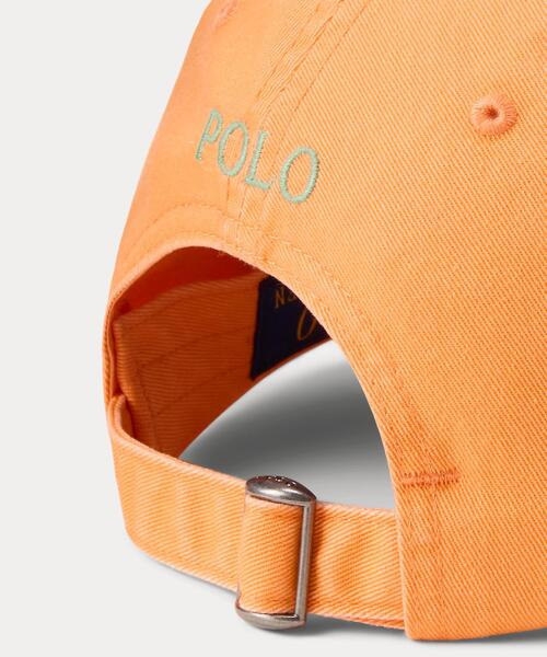 POLO RALPH LAUREN（ポロ ラルフ ローレン）の「コットン チノ ボール キャップ（キャップ・メンズ・オレンジ・ONE）」の4枚目の写真