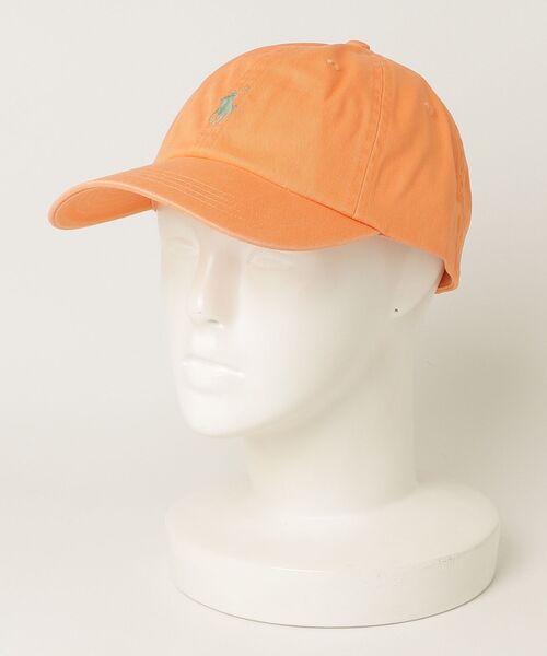 POLO RALPH LAUREN（ポロ ラルフ ローレン）の「コットン チノ ボール キャップ（キャップ・メンズ・オレンジ・ONE）」の3枚目の写真