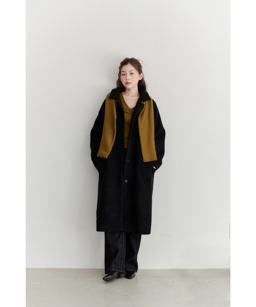 Yuje（ユジェ）の「ANGORA RAGLAN COAT (2color)（チェスターコート・レディース・ブラック/Cream・FREE）」の12枚目の写真