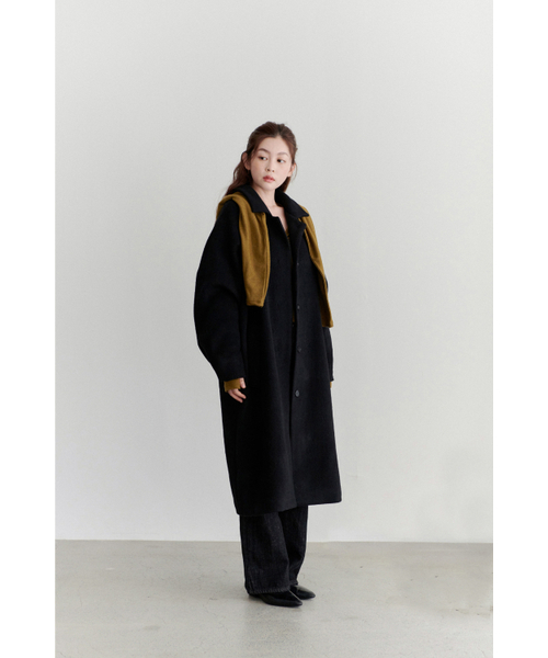 Yuje（ユジェ）の「ANGORA RAGLAN COAT (2color)（チェスターコート・レディース・ブラック/Cream・FREE）」の15枚目の写真