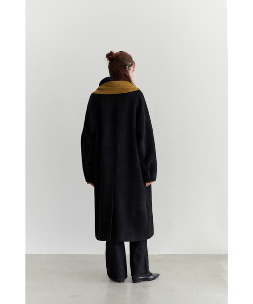 Yuje（ユジェ）の「ANGORA RAGLAN COAT (2color)（チェスターコート・レディース・ブラック/Cream・FREE）」の16枚目の写真