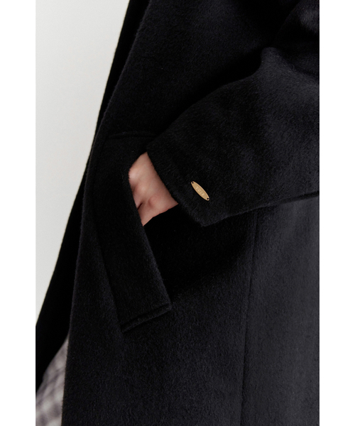 Yuje（ユジェ）の「ANGORA RAGLAN COAT (2color)（チェスターコート・レディース・ブラック/Cream・FREE）」の21枚目の写真