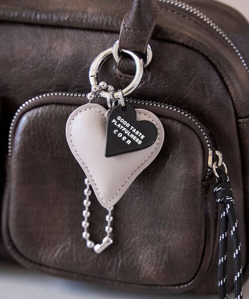 coen（コーエン）の「ハートモチーフキーチェーン（キーホルダー・レディース・ナチュラル/ライトブルー/ブラック/レッド/ライトグレー・FREE）」の2枚目の写真