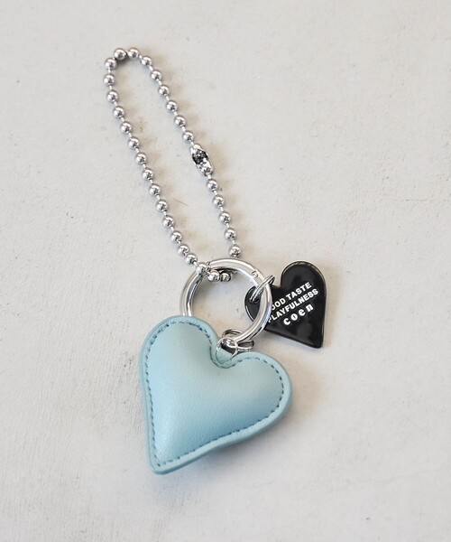coen（コーエン）の「ハートモチーフキーチェーン（キーホルダー・レディース・ナチュラル/ライトブルー/ブラック/レッド/ライトグレー・FREE）」の4枚目の写真