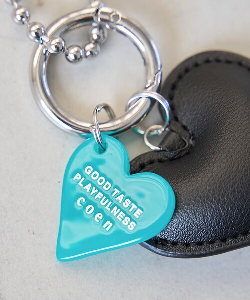 coen（コーエン）の「ハートモチーフキーチェーン（キーホルダー・レディース・ナチュラル/ライトブルー/ブラック/レッド/ライトグレー・FREE）」の8枚目の写真