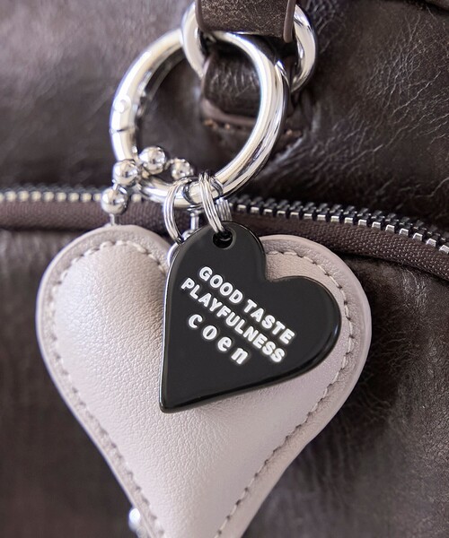 coen（コーエン）の「ハートモチーフキーチェーン（キーホルダー・レディース・ナチュラル/ライトブルー/ブラック/レッド/ライトグレー・FREE）」の9枚目の写真