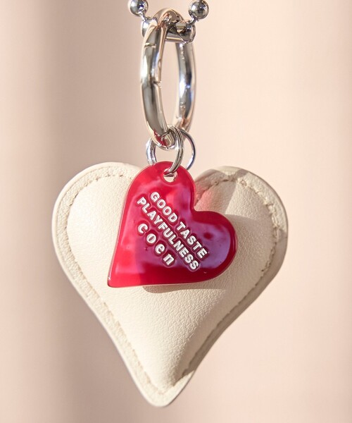 coen（コーエン）の「ハートモチーフキーチェーン（キーホルダー・レディース・ナチュラル/ライトブルー/ブラック/レッド/ライトグレー・FREE）」の10枚目の写真