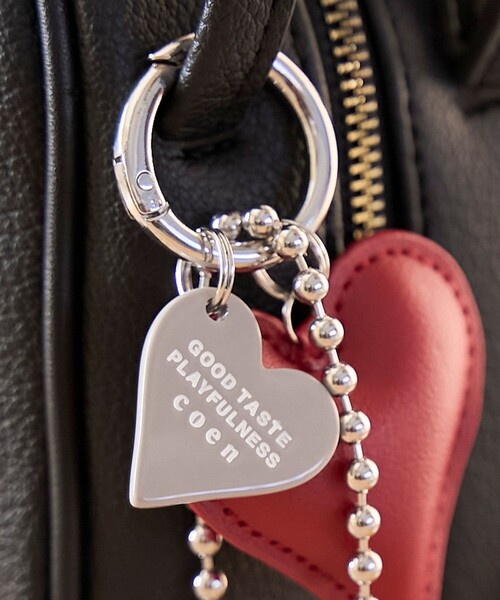 coen（コーエン）の「ハートモチーフキーチェーン（キーホルダー・レディース・ナチュラル/ライトブルー/ブラック/レッド/ライトグレー・FREE）」の12枚目の写真