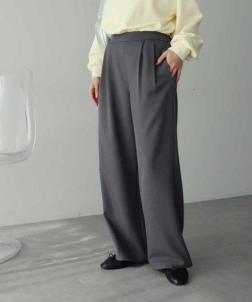 earth music&ecology（アースミュージックアンドエコロジー）の「【2026SS/先行予約/2WAY】ラップスカート付きパンツ（その他パンツ・レディース・グレー/ブラック・S/M）」の16枚目の写真