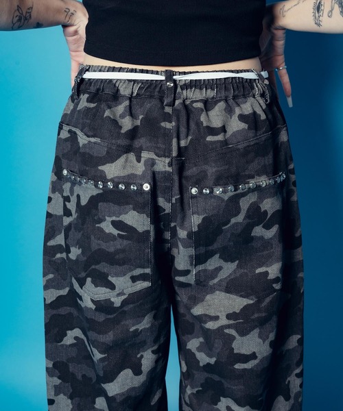 Subciety(サブサエティ)の「【WOMENS】Camouflage baggy pants(その他パンツ・レディース・カーキ/ブラック・FREE)」の11枚目の写真