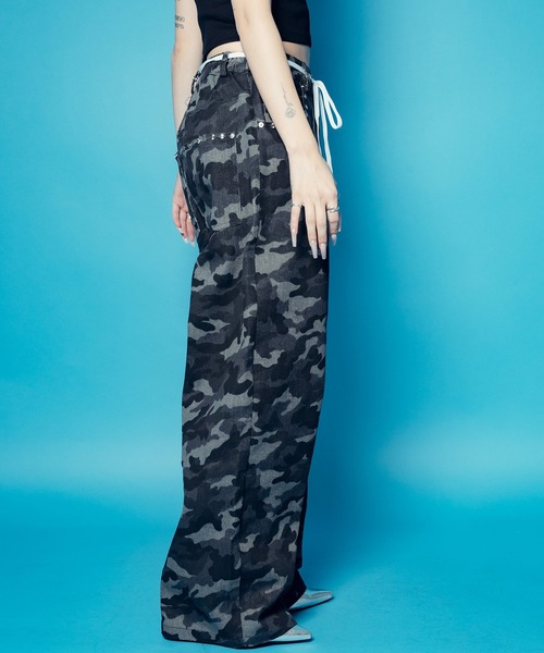 Subciety(サブサエティ)の「【WOMENS】Camouflage baggy pants(その他パンツ・レディース・カーキ/ブラック・FREE)」の7枚目の写真