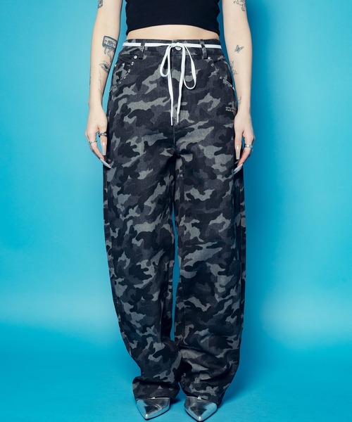 Subciety(サブサエティ)の「【WOMENS】Camouflage baggy pants(その他パンツ・レディース・カーキ/ブラック・FREE)」の8枚目の写真