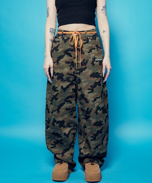 Subciety(サブサエティ)の「【WOMENS】Camouflage baggy pants(その他パンツ・レディース・カーキ/ブラック・FREE)」の17枚目の写真