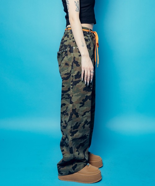 Subciety(サブサエティ)の「【WOMENS】Camouflage baggy pants(その他パンツ・レディース・カーキ/ブラック・FREE)」の20枚目の写真