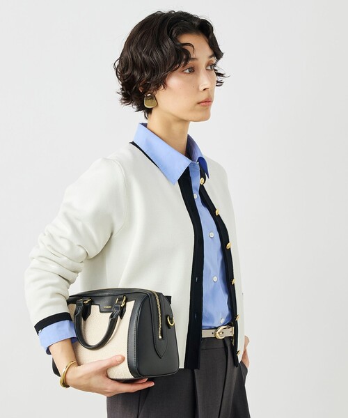 NOLLEY’S（ノーリーズ）の「《手洗い可能》ビオグレースミラノリブジャケット（カーディガン/ボレロ・レディース・ホワイト系その他2/ブルー系その他6/サーモンピンク・38）」の11枚目の写真