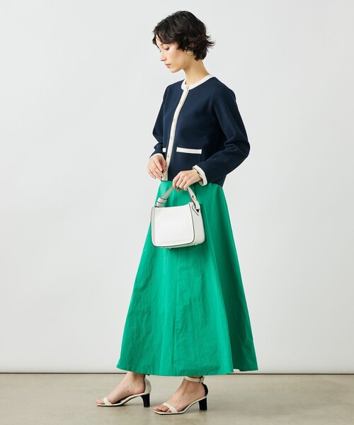 NOLLEY’S（ノーリーズ）の「《手洗い可能》ビオグレースミラノリブジャケット（カーディガン/ボレロ・レディース・ホワイト系その他2/ブルー系その他6/サーモンピンク・38）」の15枚目の写真