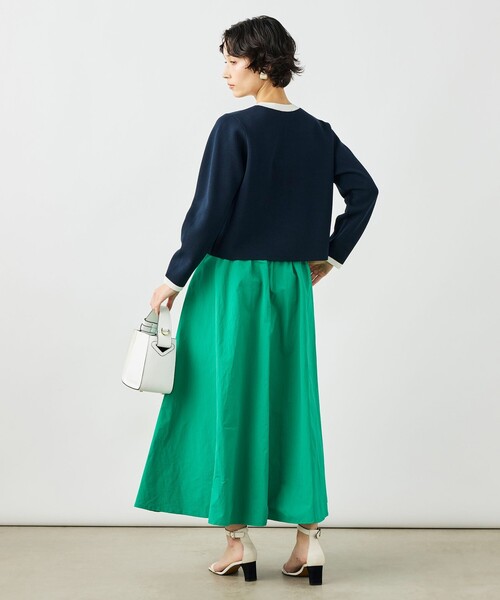 NOLLEY’S（ノーリーズ）の「《手洗い可能》ビオグレースミラノリブジャケット（カーディガン/ボレロ・レディース・ホワイト系その他2/ブルー系その他6/サーモンピンク・38）」の16枚目の写真