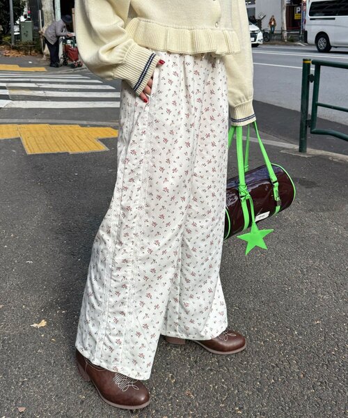 CIAOPANIC(チャオパニック)の「【neutral by ciaopanic】花柄イージーパンツ(その他パンツ・レディース・ブラック/アイボリー・FREE)」の14枚目の写真