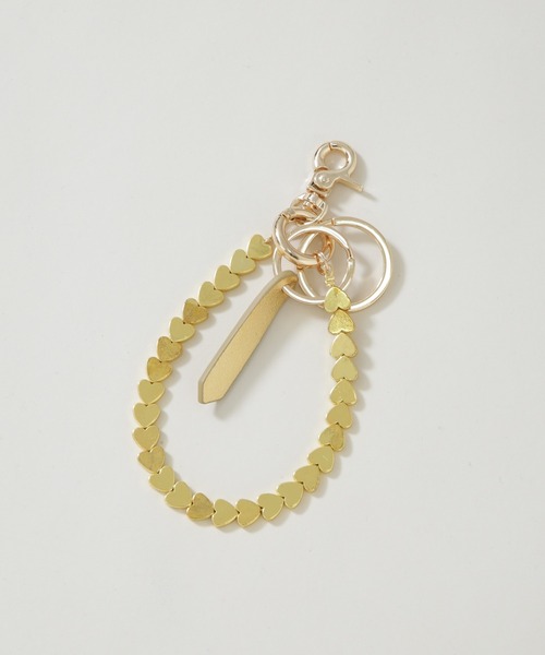 HASHIBAMI（ハシバミ）の「HASHIBAMI/ヘマタイト ハート スマホハンドストラップ（スマホグッズ・レディース・ゴールド/シルバー・FREE）」の3枚目の写真