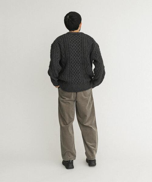 EKAL(エカル)の「アランニットプルオーバー(ニット/セーター・メンズ・チャコールグレー/ブラウン/ネイビー・LARGE/MEDIUM)」の10枚目の写真