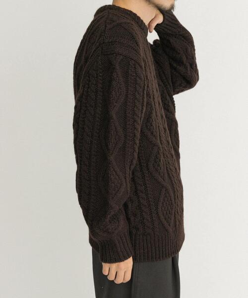 EKAL(エカル)の「アランニットプルオーバー(ニット/セーター・メンズ・チャコールグレー/ブラウン/ネイビー・LARGE/MEDIUM)」の19枚目の写真