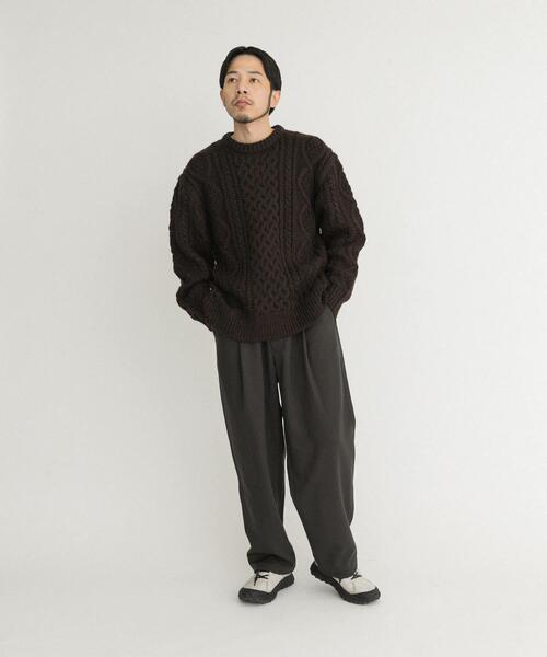 EKAL(エカル)の「アランニットプルオーバー(ニット/セーター・メンズ・チャコールグレー/ブラウン/ネイビー・LARGE/MEDIUM)」の21枚目の写真