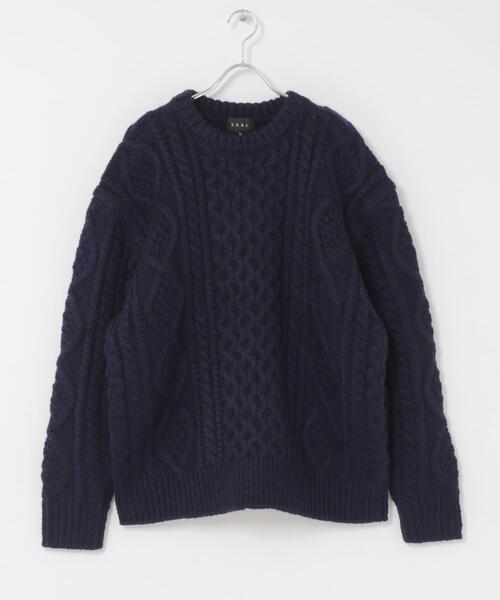 セール】アランニットプルオーバー（ニット/セーター）｜EKAL（エカル