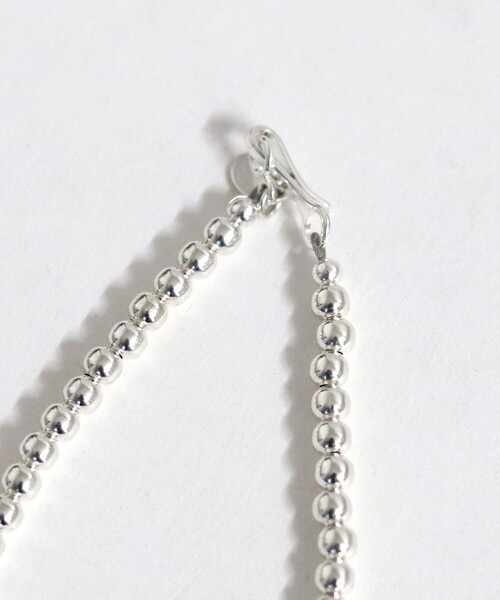 Indian Jewelry(インディアンジュエリー)の「【Indian Jewelry / インディアンジュエリー】ナバホパールネックレス / 4mm丸玉46cm / シルバー / ユニセックス(ネックレス・レディース・シルバー・フリー)」の12枚目の写真