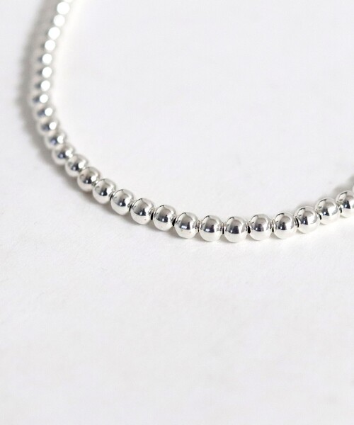Indian Jewelry(インディアンジュエリー)の「【Indian Jewelry / インディアンジュエリー】ナバホパールネックレス / 4mm丸玉46cm / シルバー / ユニセックス(ネックレス・レディース・シルバー・フリー)」の14枚目の写真