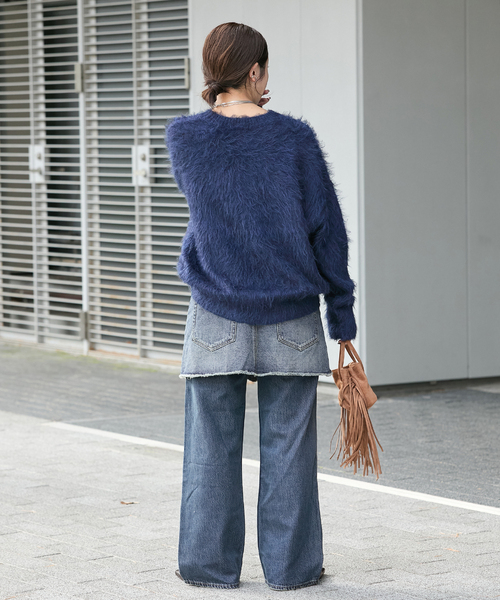 JOURNAL STANDARD(ジャーナルスタンダード)の「10OZデニム ミニスカート(デニムスカート・レディース・ブルー系その他・FREE)」の4枚目の写真