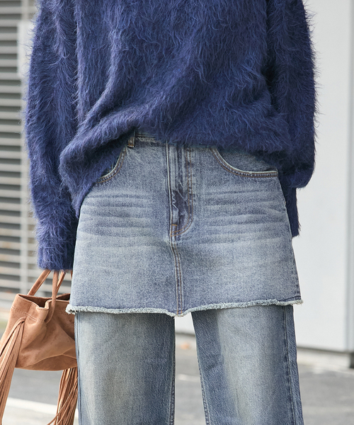 JOURNAL STANDARD(ジャーナルスタンダード)の「10OZデニム ミニスカート(デニムスカート・レディース・ブルー系その他・FREE)」の8枚目の写真